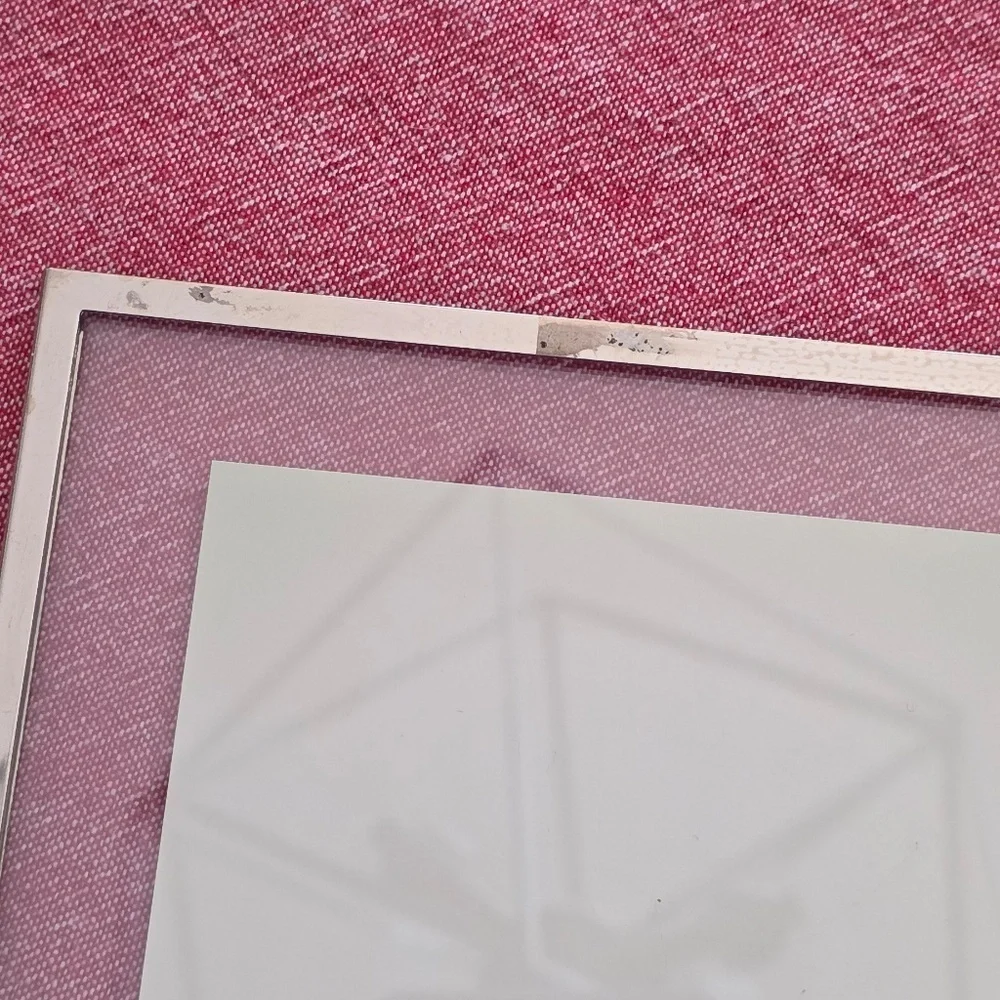 4x6 inch Tabletop Photo Frame - Silver Metal, Glass